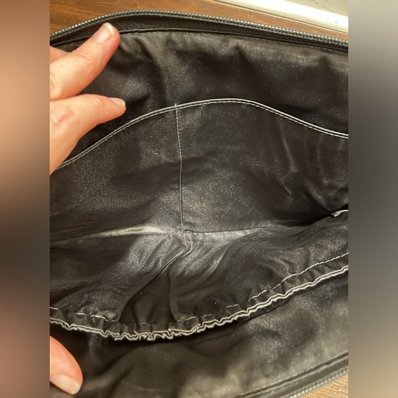 COACH Black Signature Logo C Padded Pockets Desk Top Zip Around Case - Picture 6 of 12